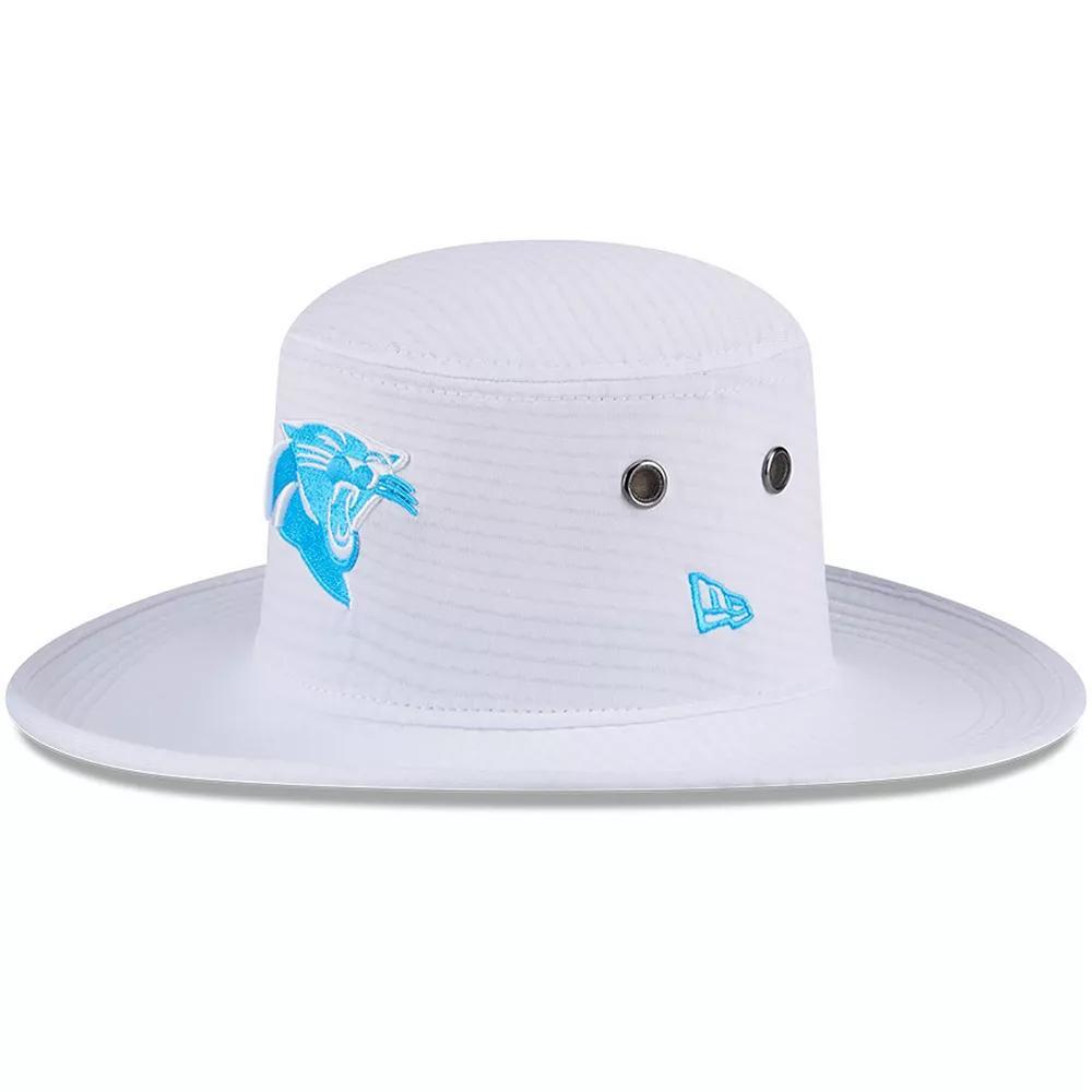 Men's New Era White Carolina Panthers 2024 NFL Training Camp Panama Bucket Hat Product Image