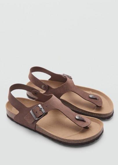 Mango Mens Leather Strap Sandals Product Image