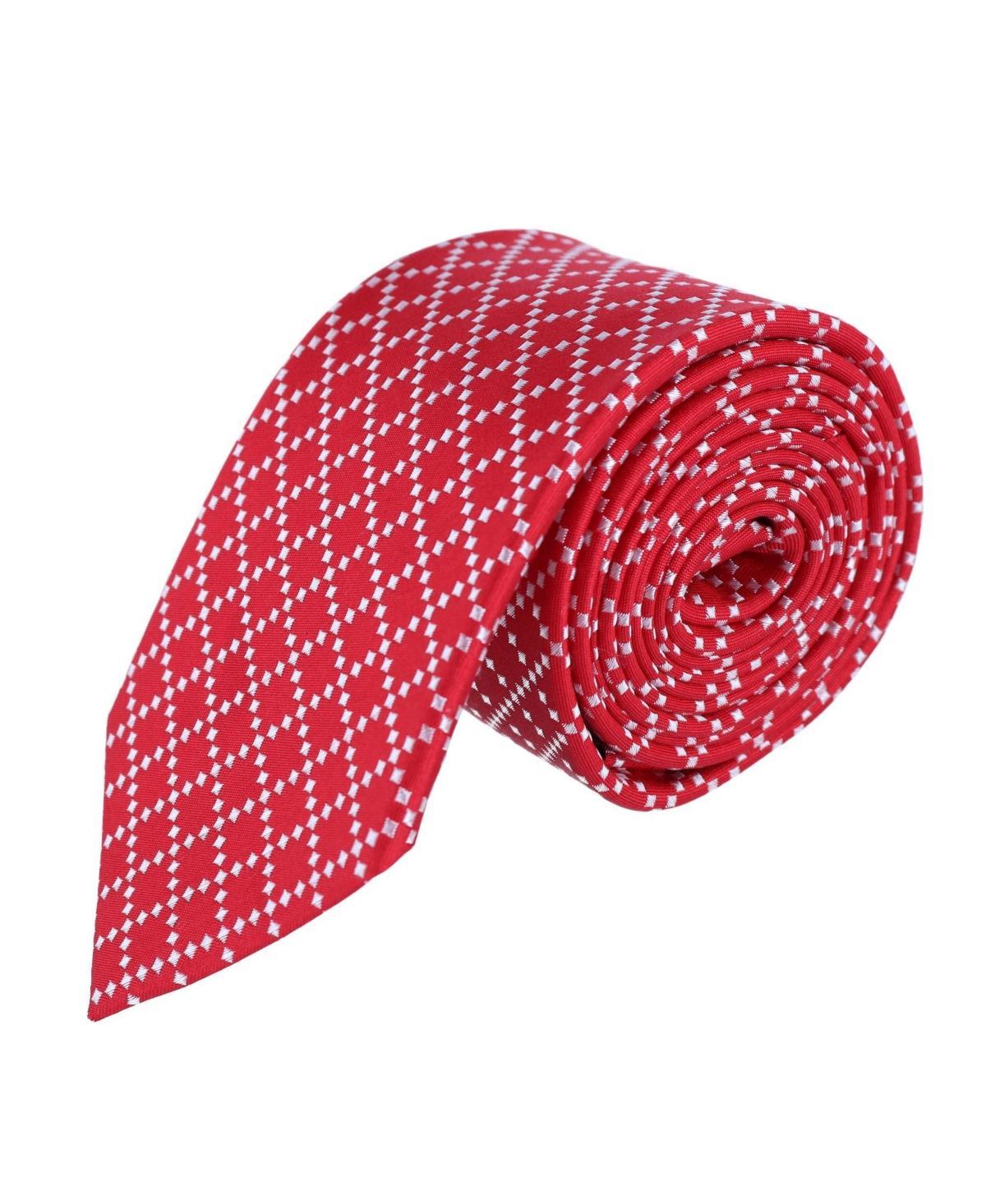 Trafalgar Rowan Geometric Pattern Silk Necktie Product Image