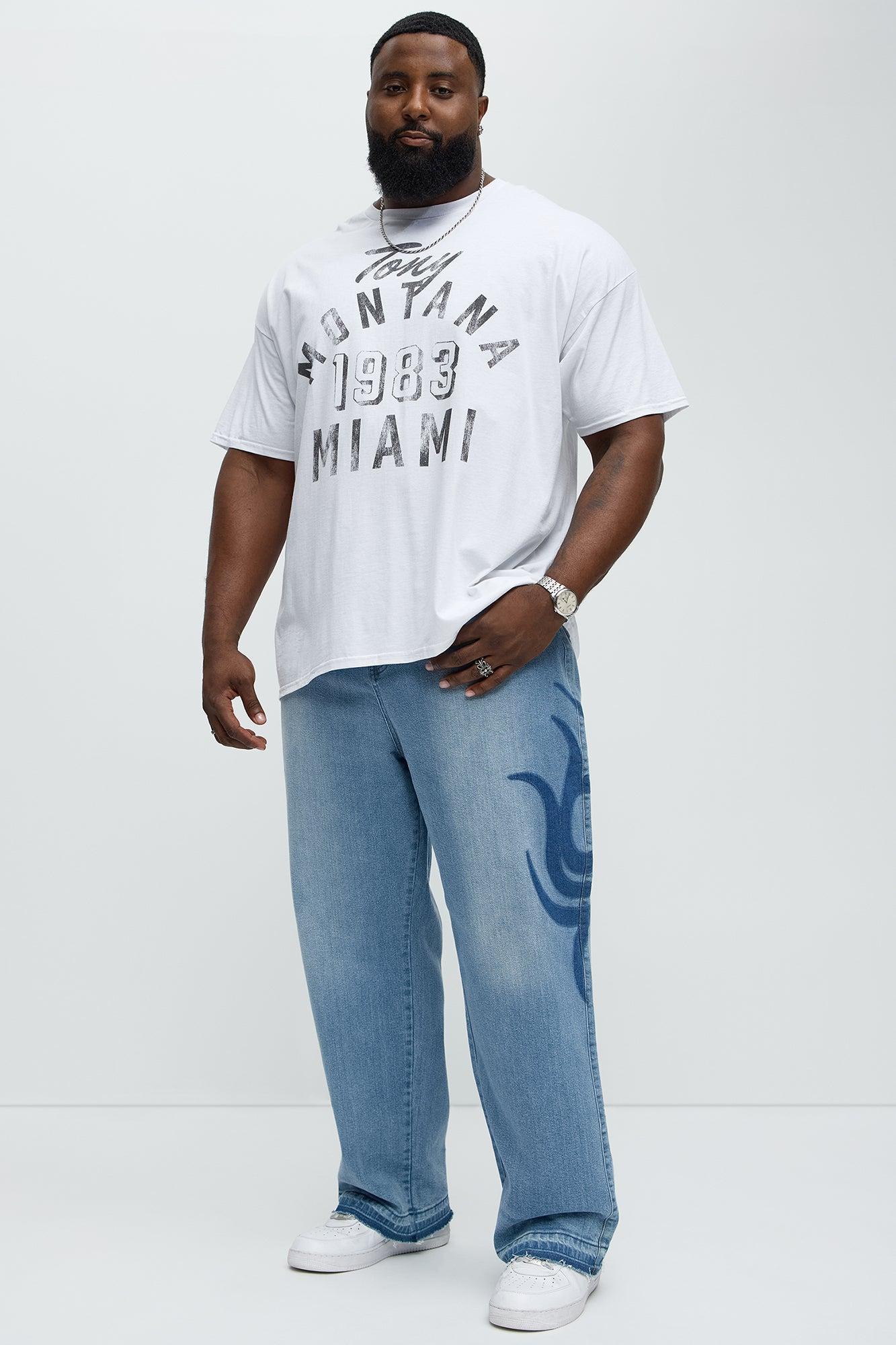 Scarface 1983 Miami Short Sleeve Tee - White Male Product Image