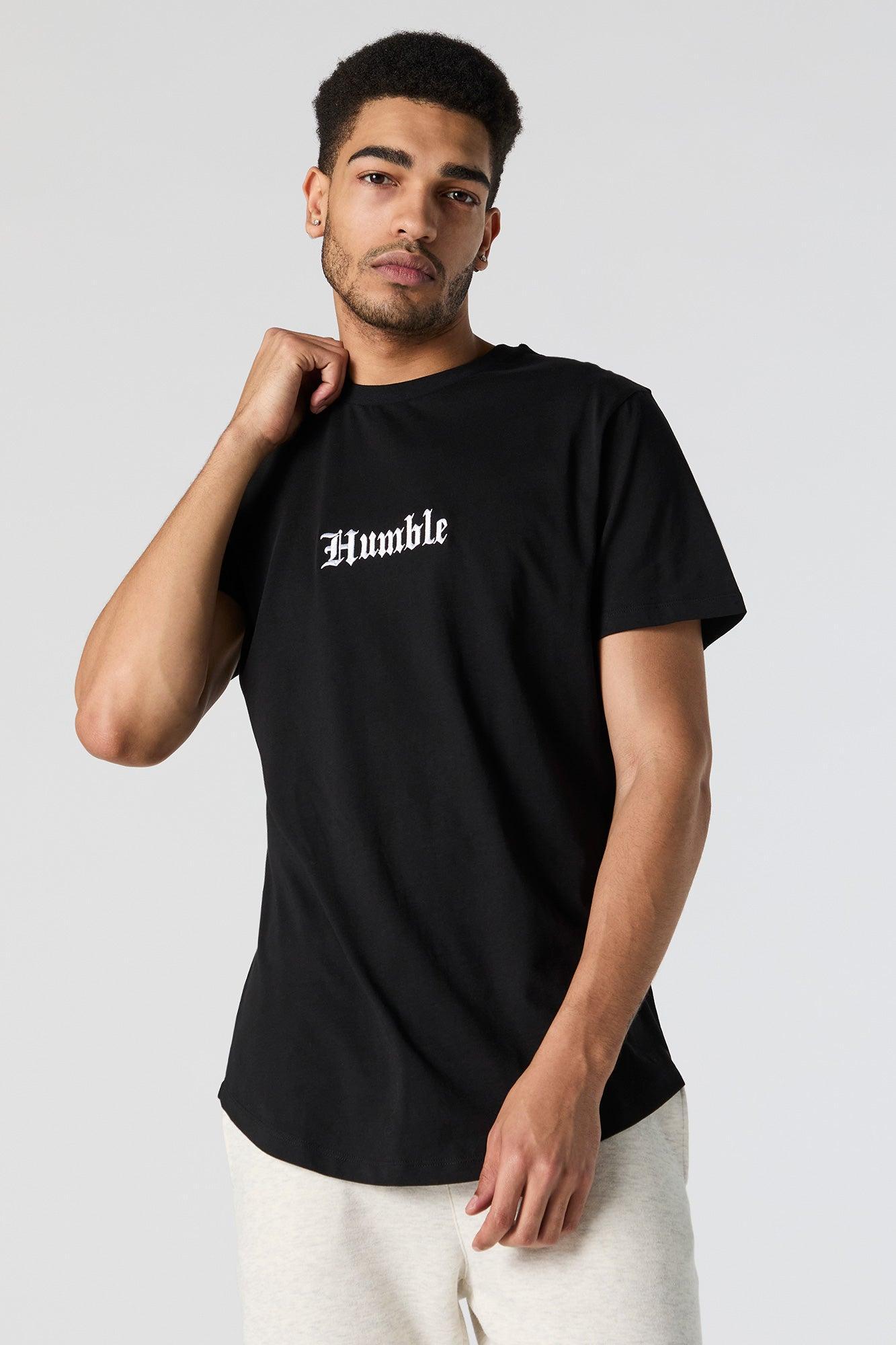 Humble Embroidered T-Shirt Male Product Image