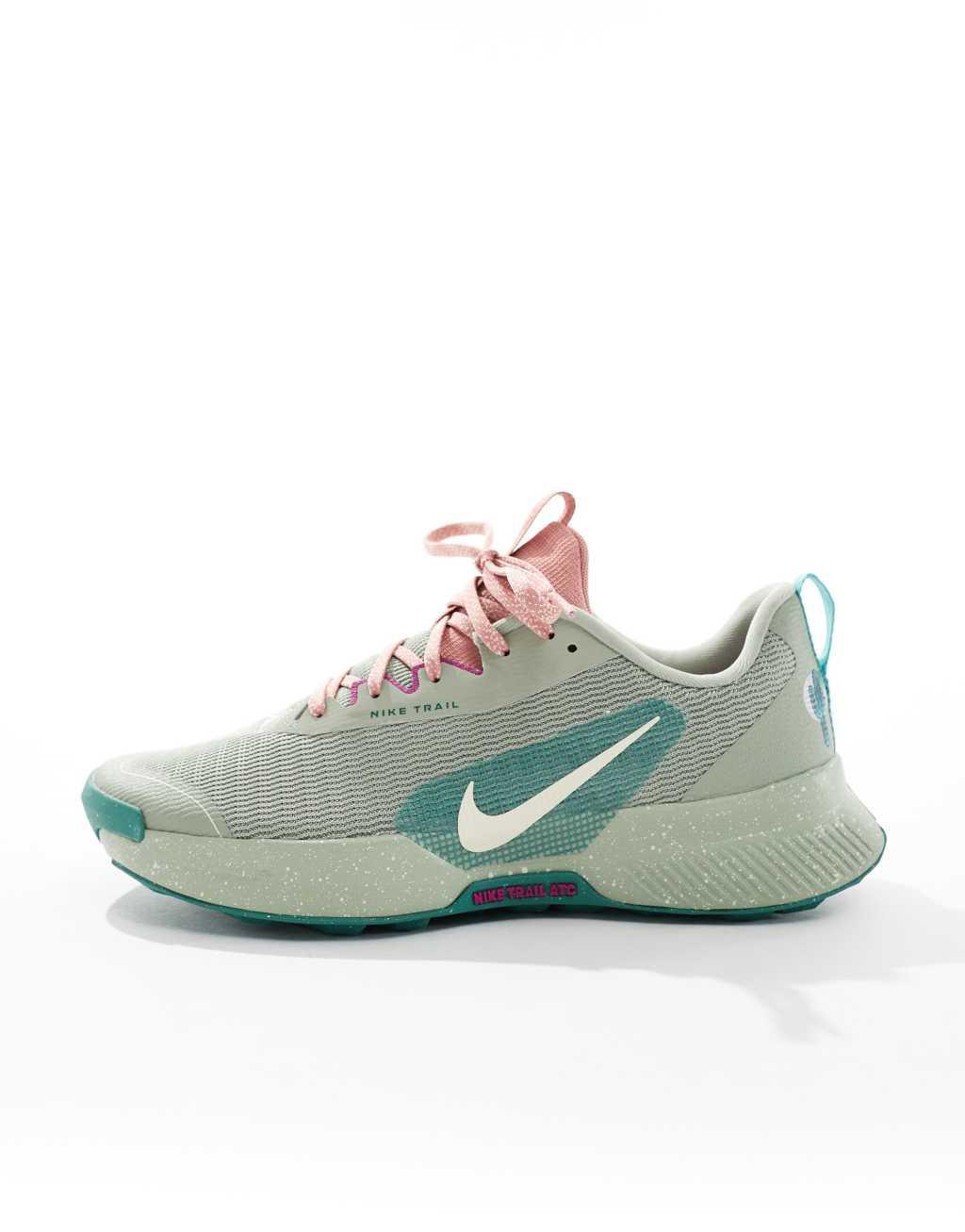 Nike Running Juniper Trail 3 sneakers in light green Product Image