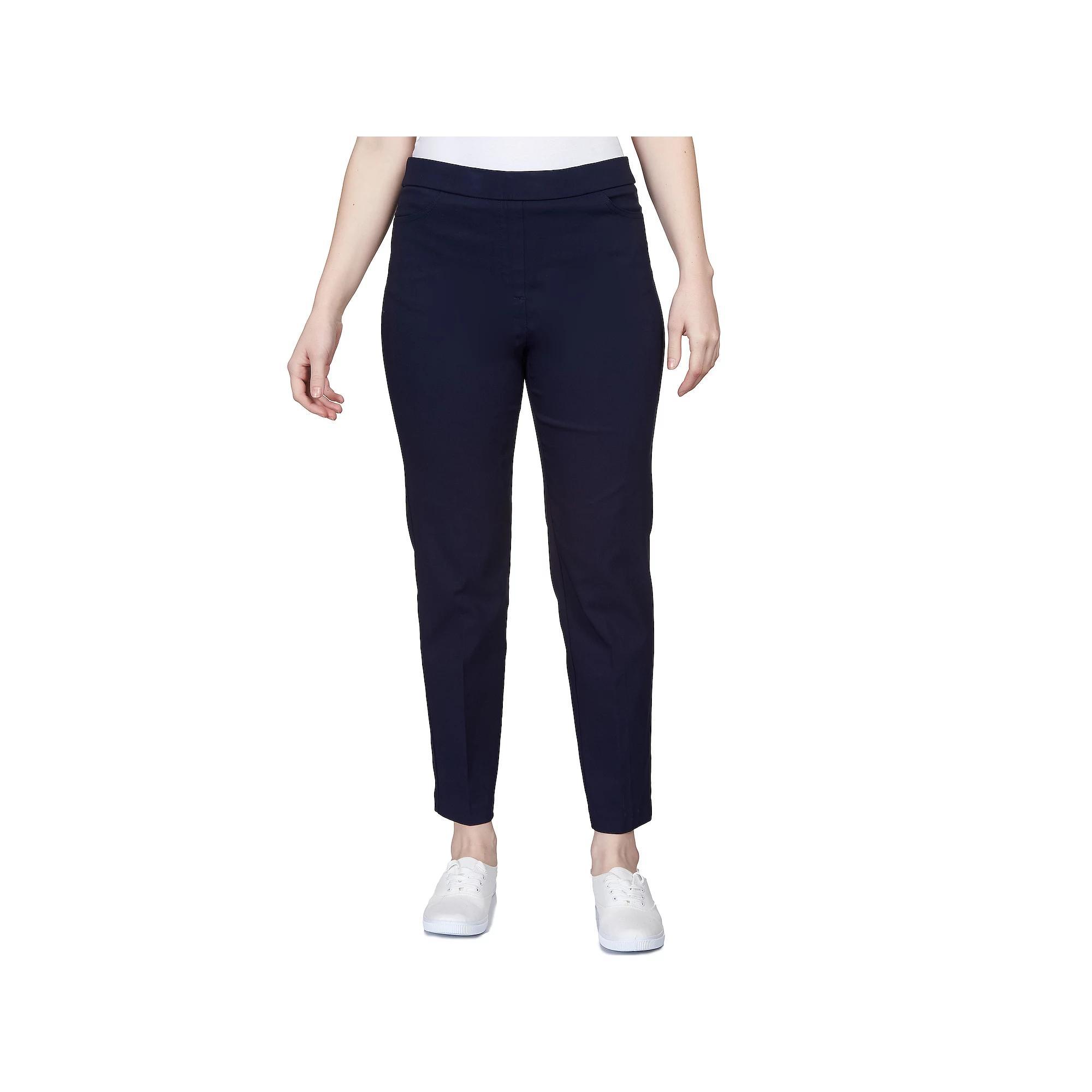 Women's Alfred Dunner Classics Allure Proportioned Pants, Size: 8, Blue Product Image