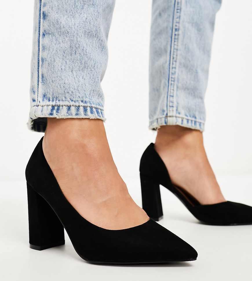 ASOS DESIGN Wide Fit Winston dOrsay high heel shoes Product Image