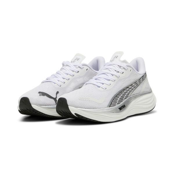 PUMA Velocity NITROâ¢ 3 Women's Running Shoes in White/Silver/Black Product Image