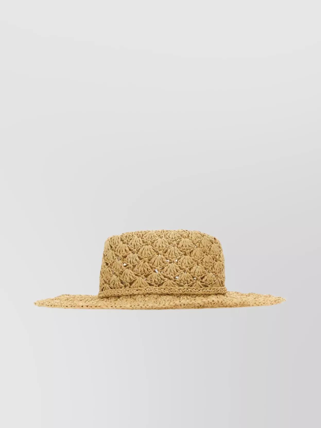 Wide Brim Raffia Escape Hat In Neutrals Product Image