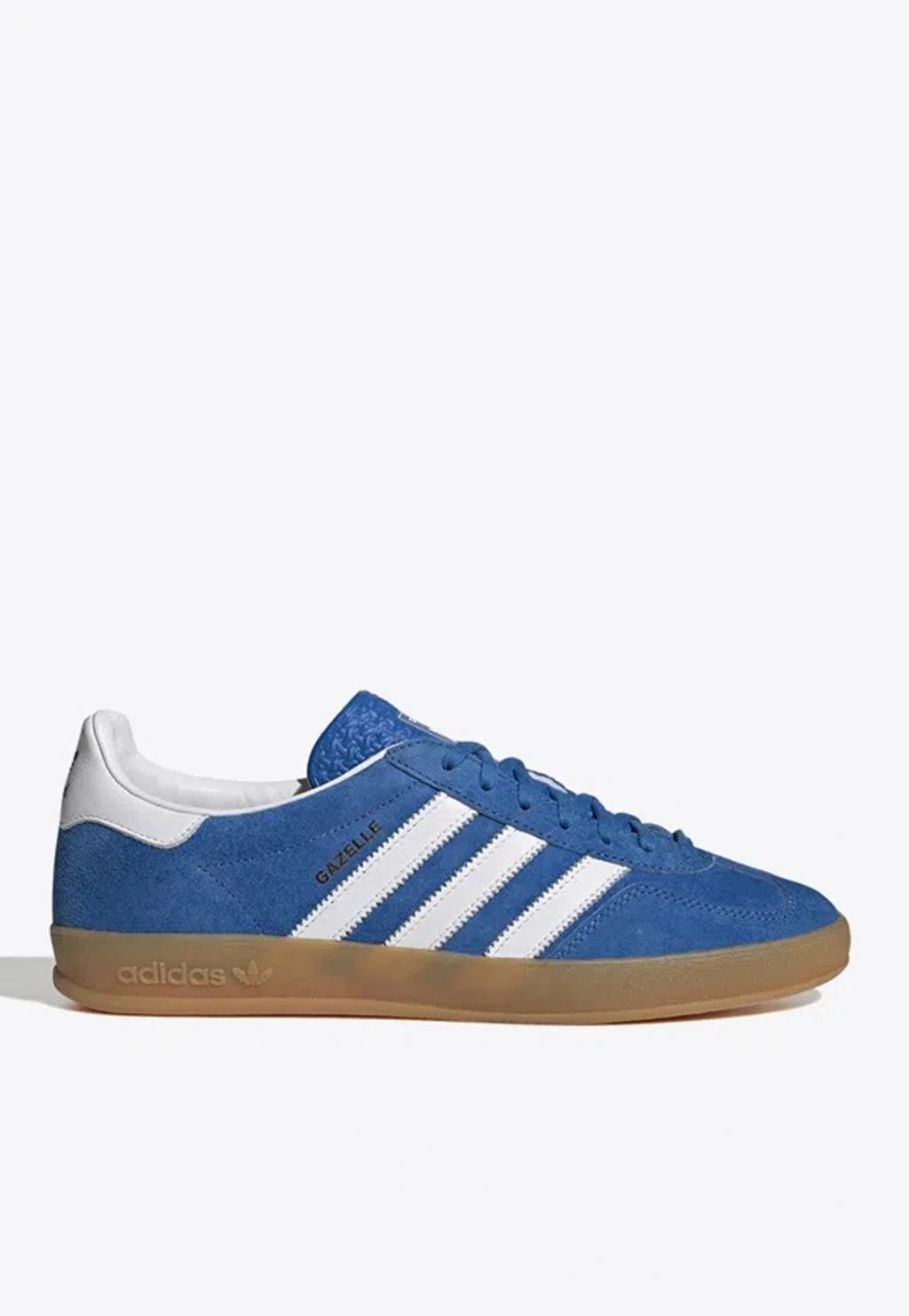 ADIDAS ORIGINALS Gazelle Indoor Low-top Sneakers In Blue Product Image