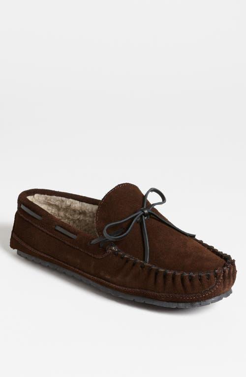 Mens Minnetonka Casey Slipper - Chocolate Product Image