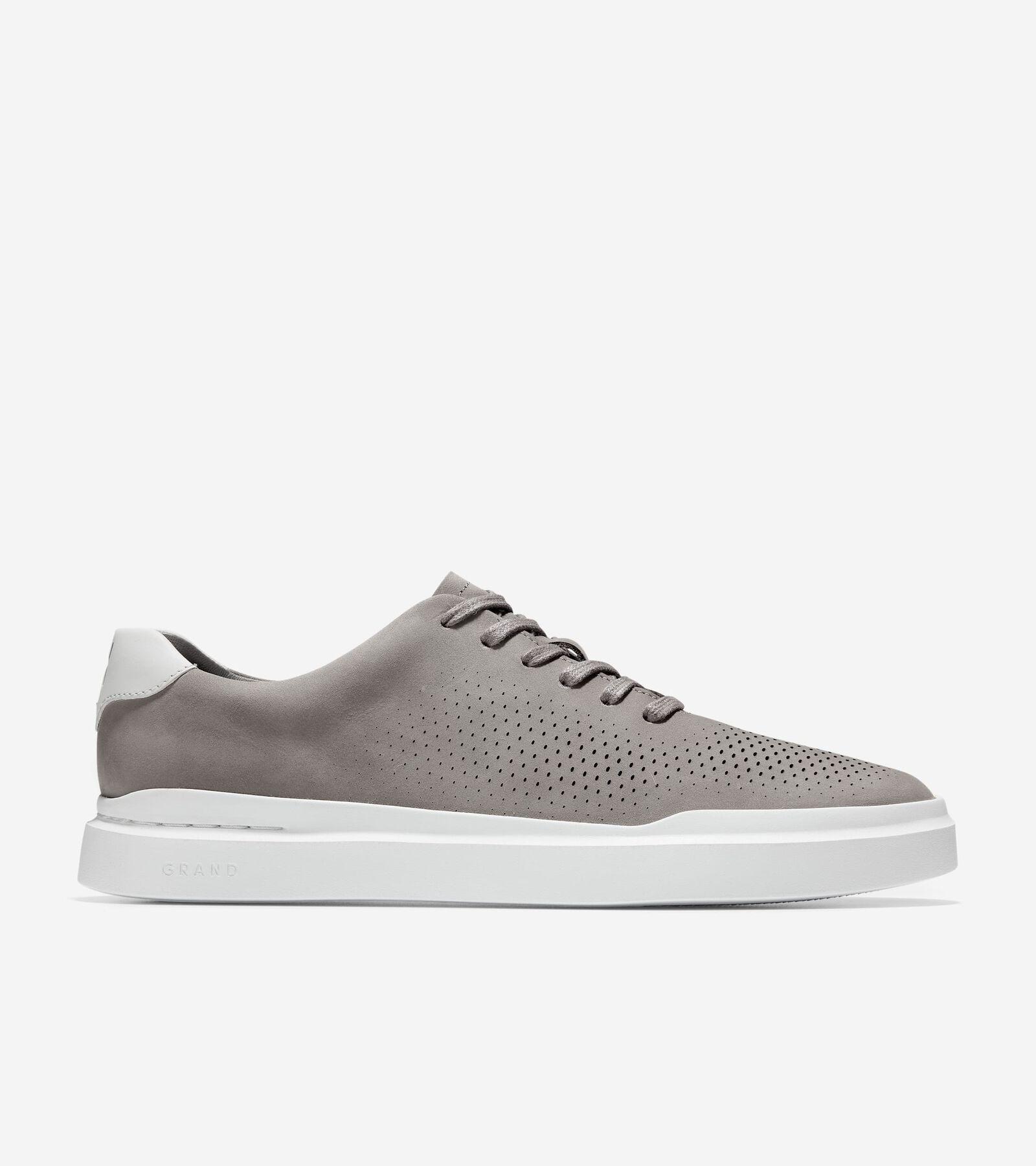 Cole Haan Mens Grandpr Rally Laser Cut Sneaker - Grey Size 8.5 Product Image