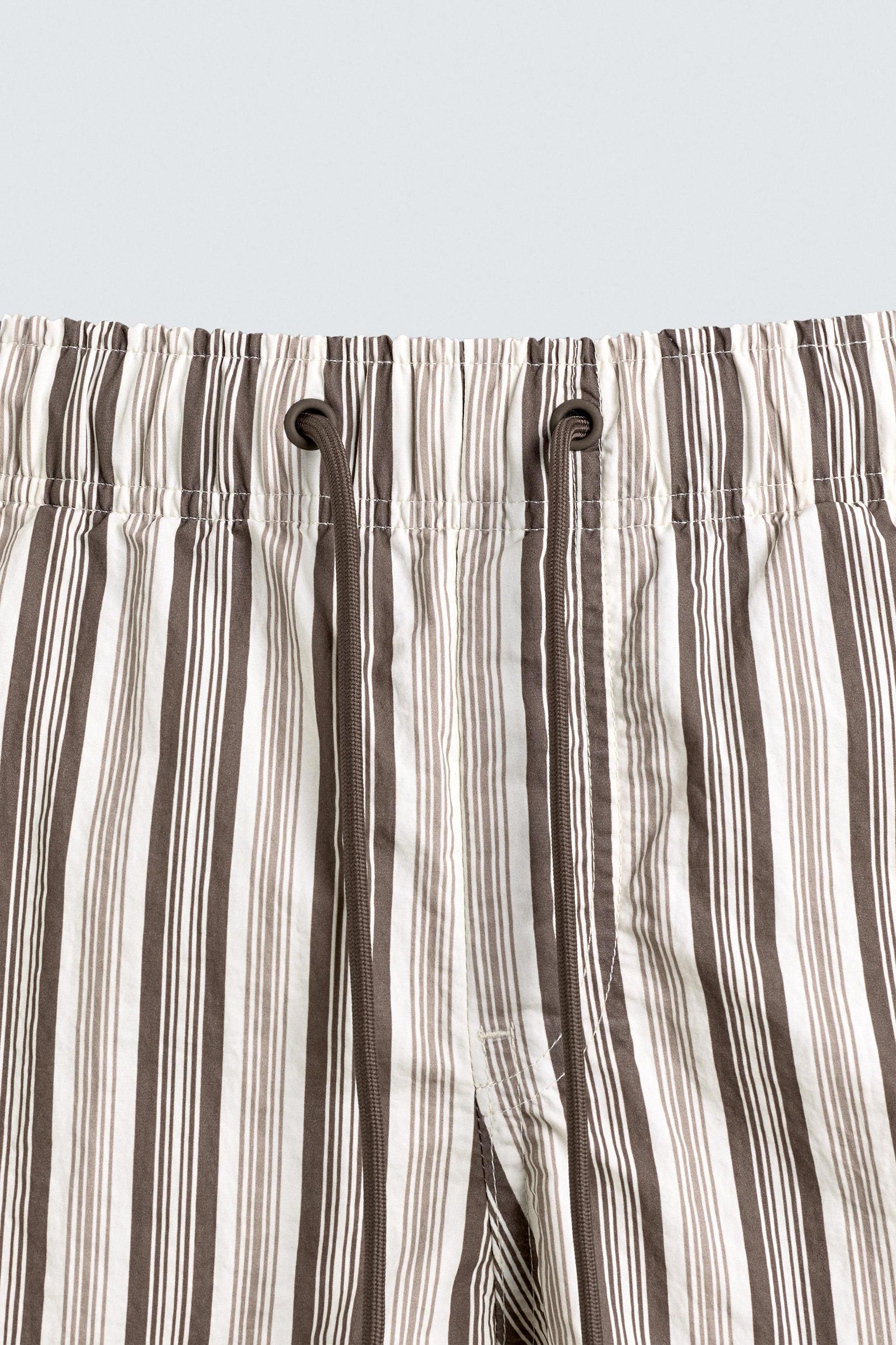 STRIPED MID-LENGTH SWIMSUIT Product Image