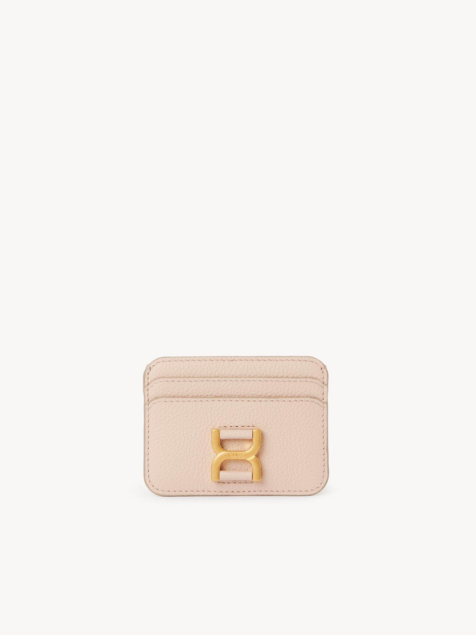 Marcie card holder in grained leather Product Image