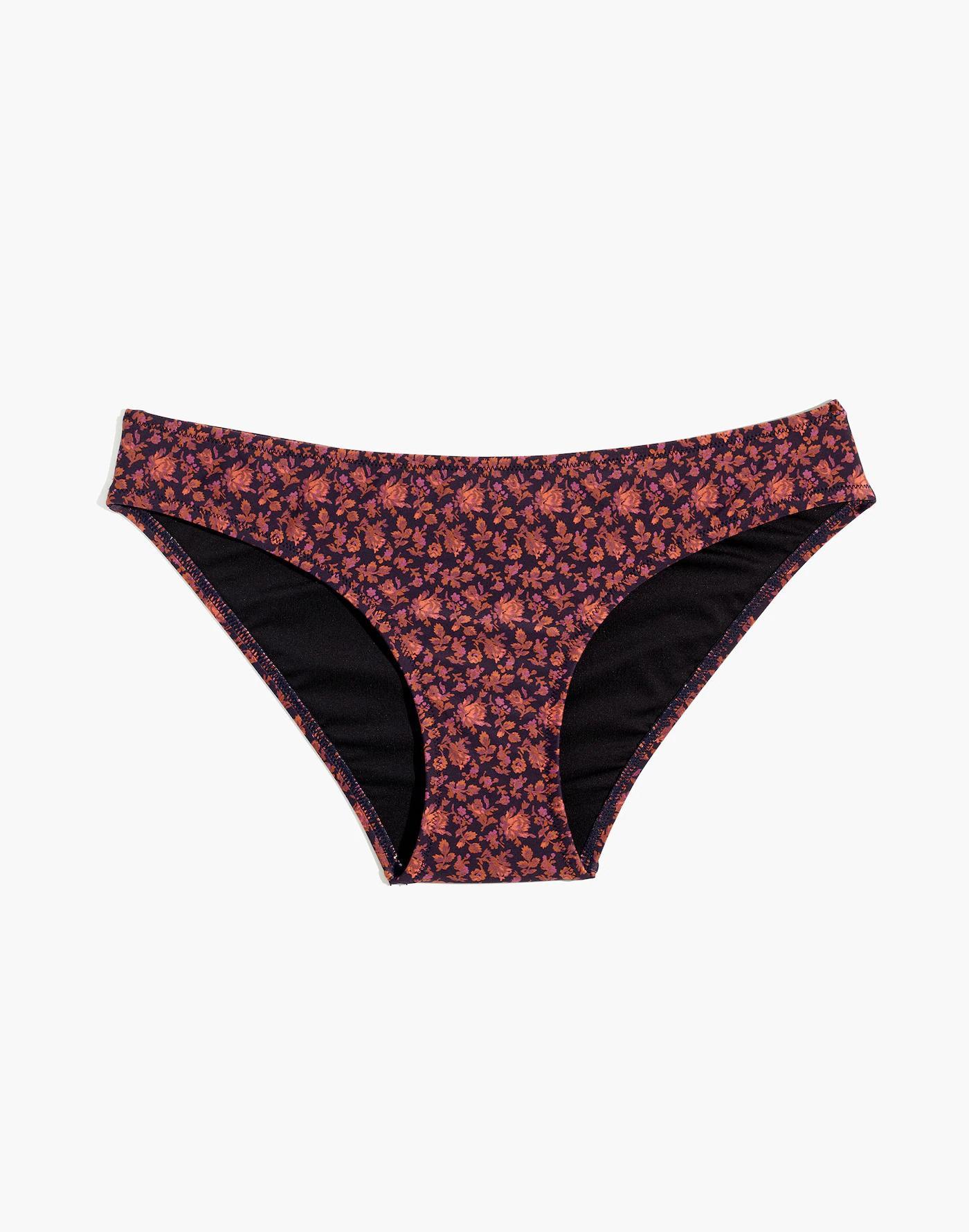 Madewell Second Wave Classic Bikini Bottom in Orchard Floral Product Image