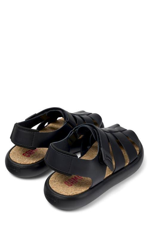 CAMPER Pelotas Flota Woven Leather Sandal In Black, Men's At Urban Outfitters Product Image