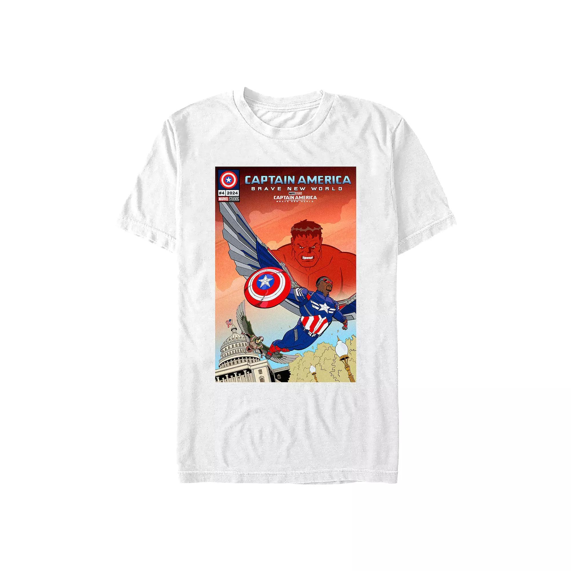 Men's Marvel Captain America Brave New World Red Hulk Watching Graphic Tee,  Product Image
