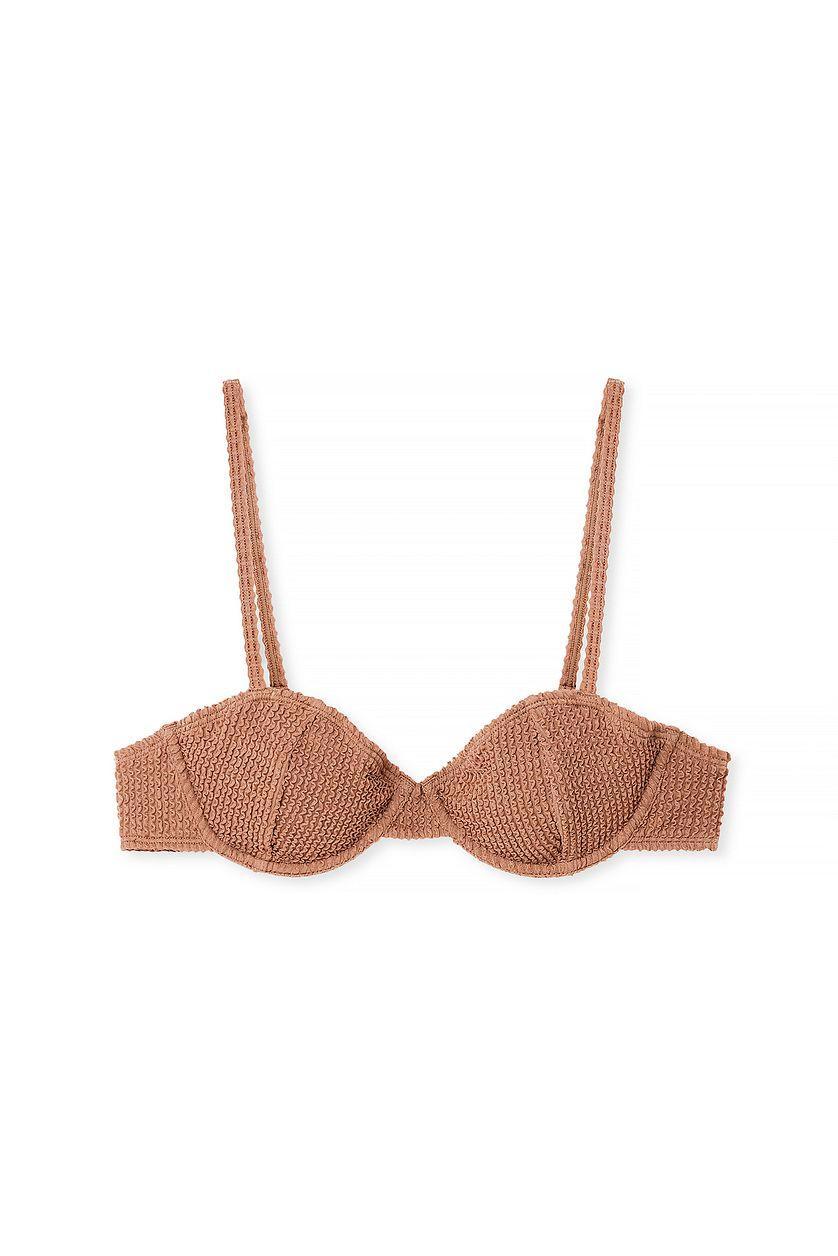 Smocked Underwired Bikini Bra Product Image