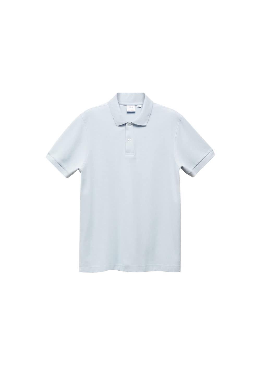 100% cotton pique polo shirt - Men | MANGO USA Product Image