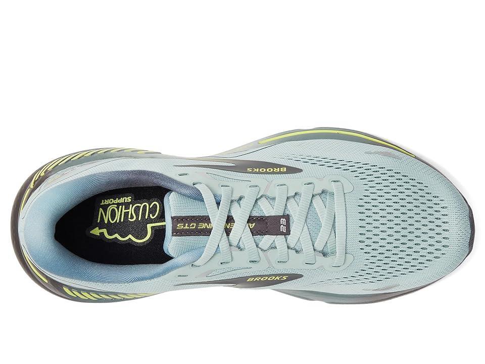 Brooks Men's Adrenaline GTS 23 (Cloud Blue/Goblin Blue/Lime) Men's Shoes Product Image