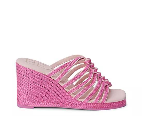 Beach Womens Laney Wedge Raffia Product Image