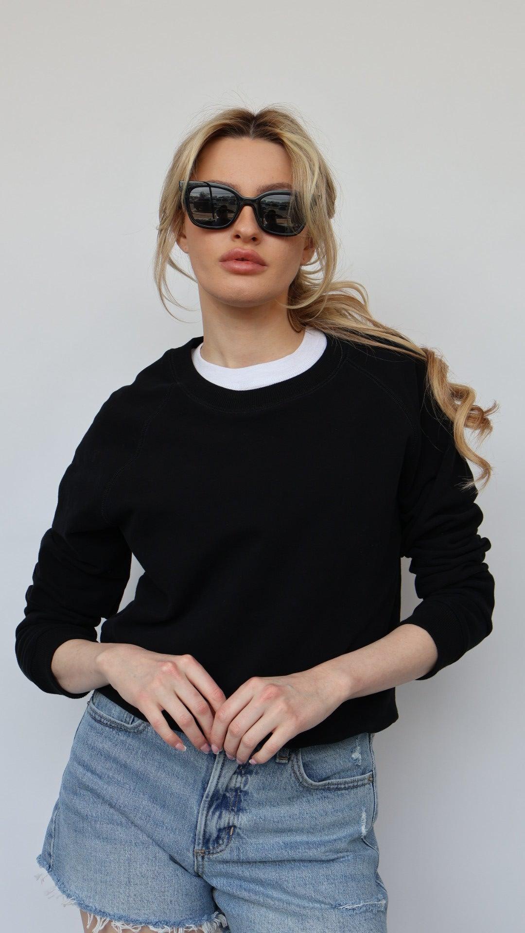 The Perfect Cotton Crew Neck Sweatshirt Product Image