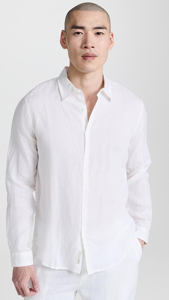 Onia Air Linen Long Sleeve Shirt | Shopbop Product Image