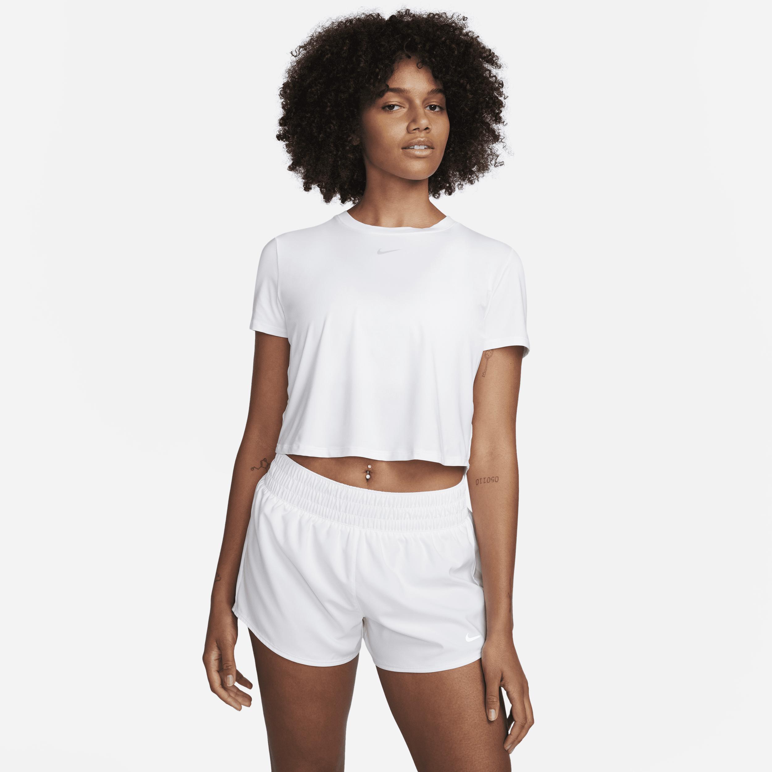 Nike One Classic Women's Dri-FIT Short-Sleeve Cropped Top Product Image