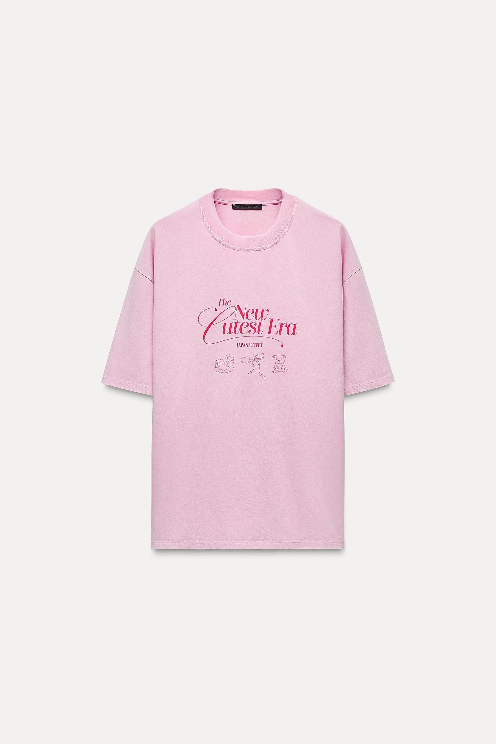 PRINTED WASHED EFFECT T-SHIRT Product Image