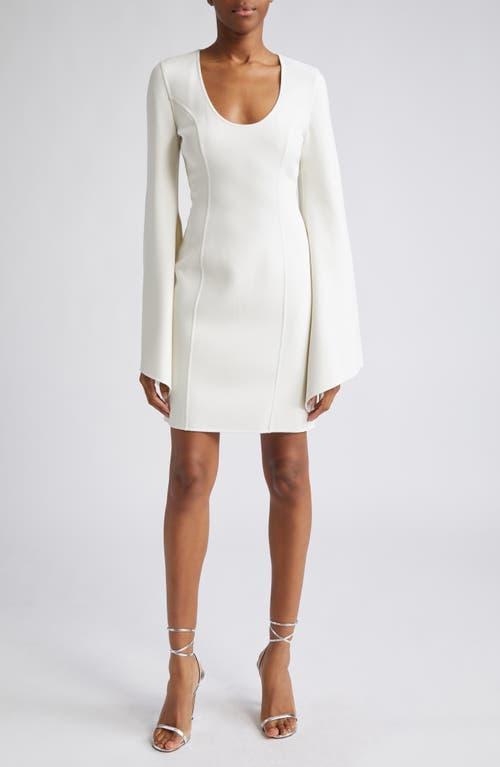 Womens Bell-Sleeve Wool-Blend Minidress Product Image