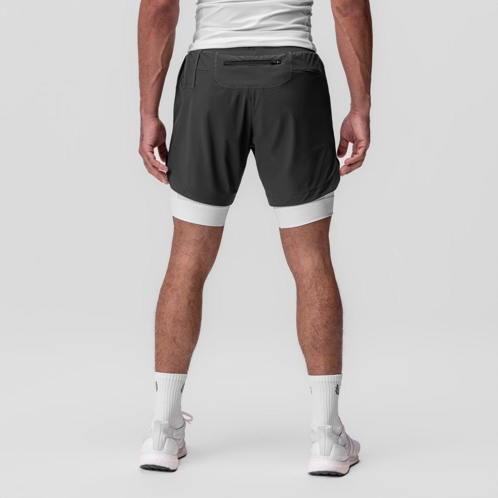 0866. Tetra-Lite® 7" Liner Short - Space Grey "Cyber"/White Male Product Image