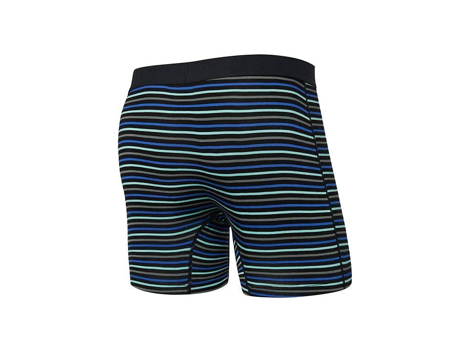 SAXX UNDERWEAR Vibe Xtra Super Soft Boxer Brief Fly (Gent's Stripe/Sport ) Men's Underwear Product Image