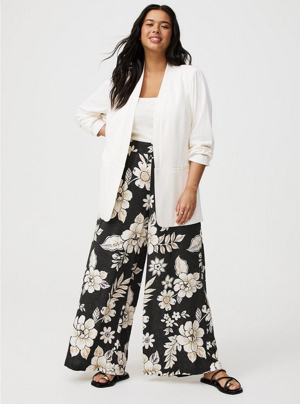 Stretch Challis Lightweight Blazer Product Image