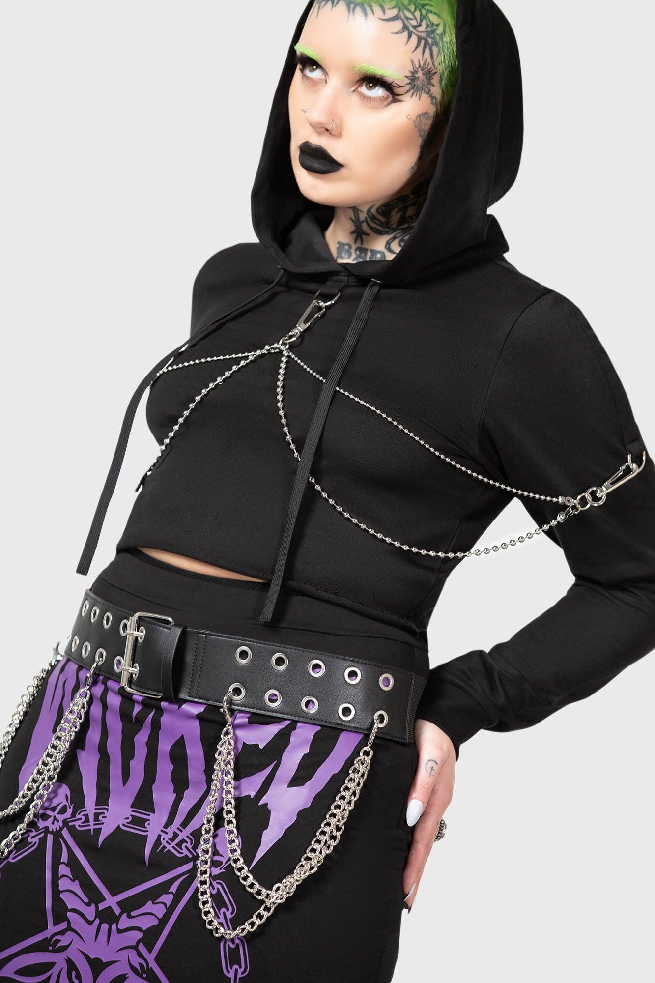 Wicked Crew Crop Hoodie Female Product Image