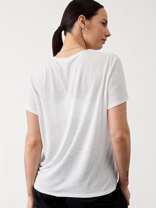 Getaway Linen Blend Tee Product Image