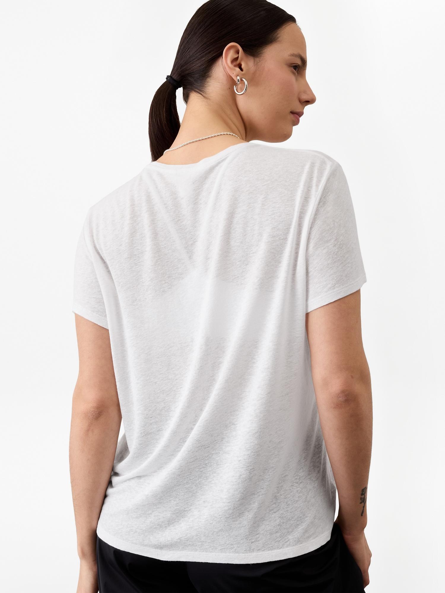 Getaway Linen Blend Tee Product Image