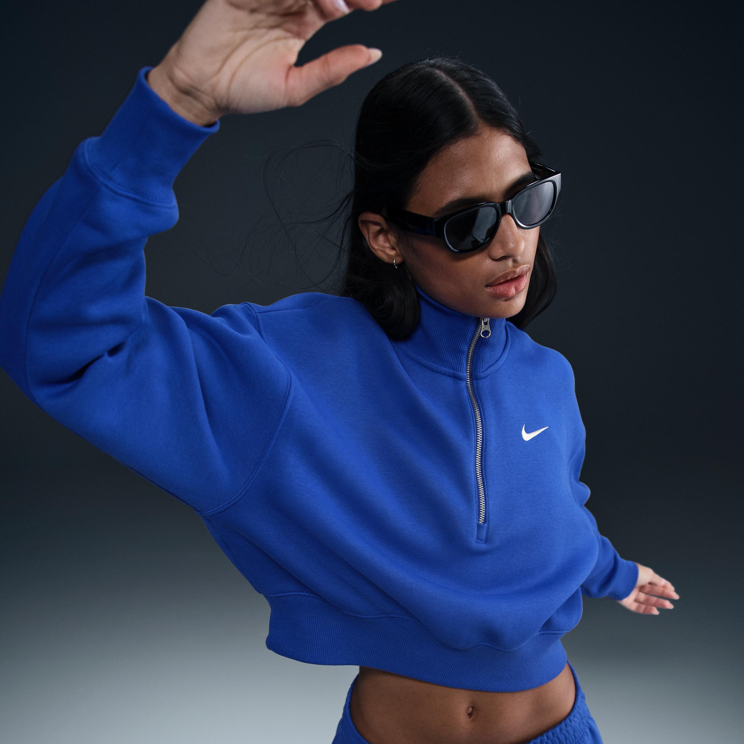 Women's Nike Sportswear Phoenix Fleece 1/2-Zip Cropped Sweatshirt Product Image