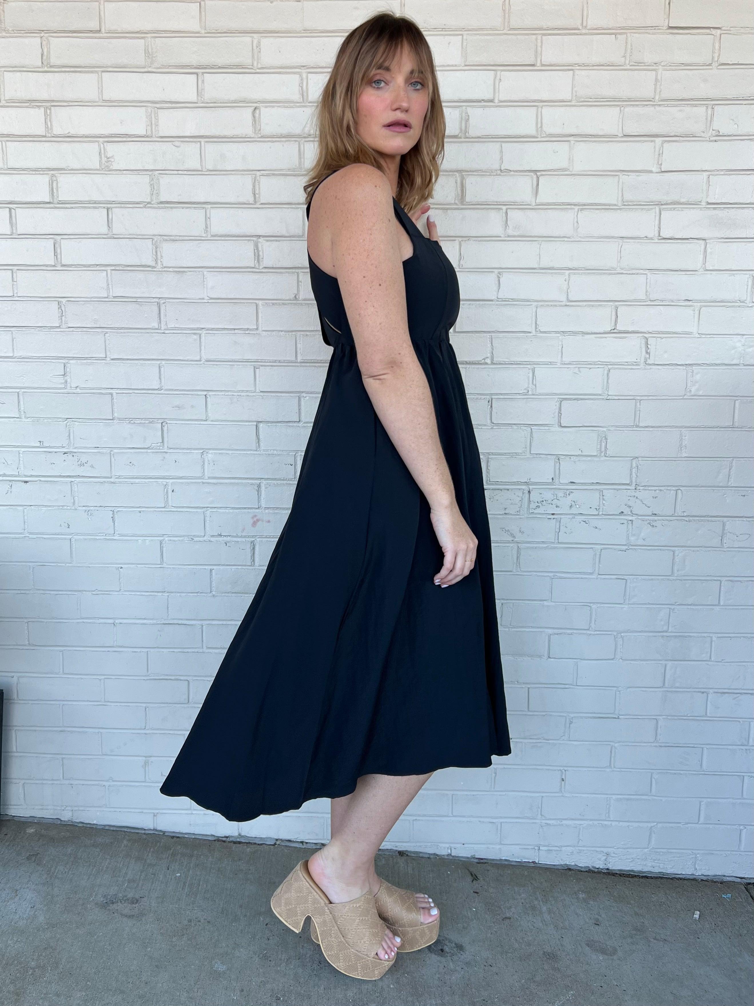 Classic Muse Flare Midi Dress Product Image