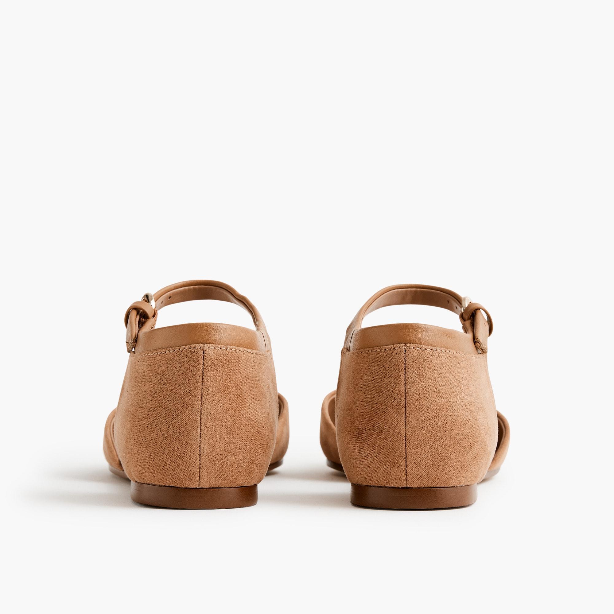 Pointed-toe ankle-strap flats Product Image