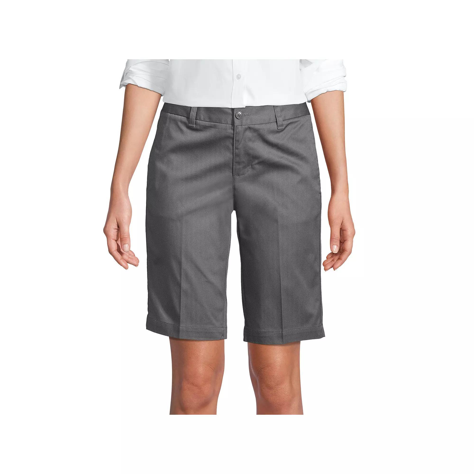 Women's Lands' End Front Blend Chino Shorts,  Product Image