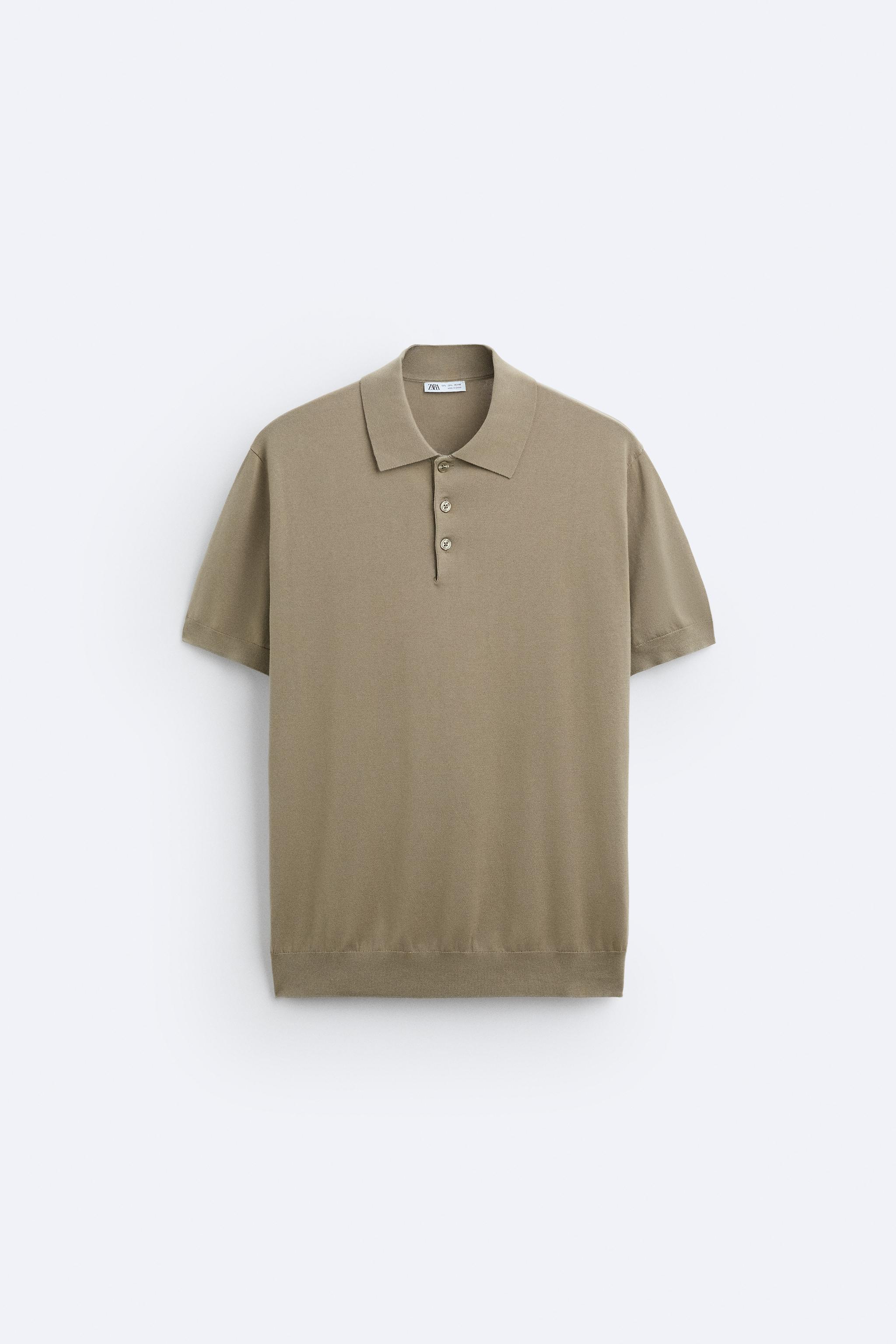 KNIT COTTON - LYOCELL POLO SHIRT Product Image