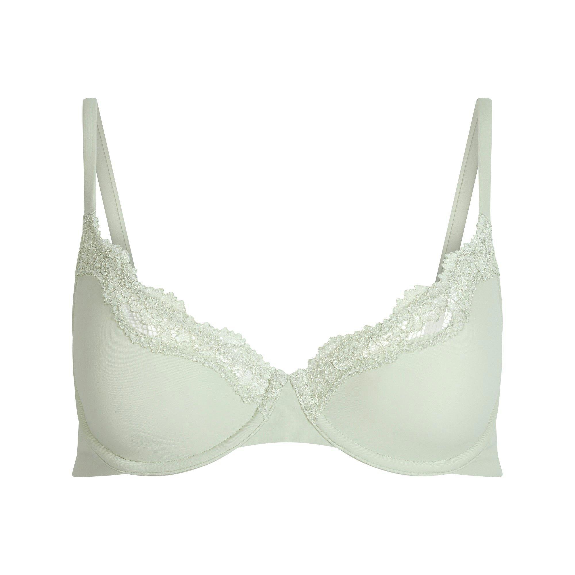 FITS EVERYBODY LACE UNLINED SCOOP BRA | SPEARMINT Product Image