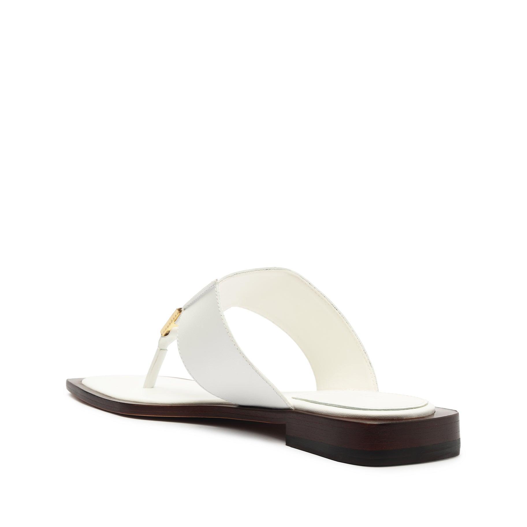 Salma Metallic Leather Flat Sandal Female Product Image