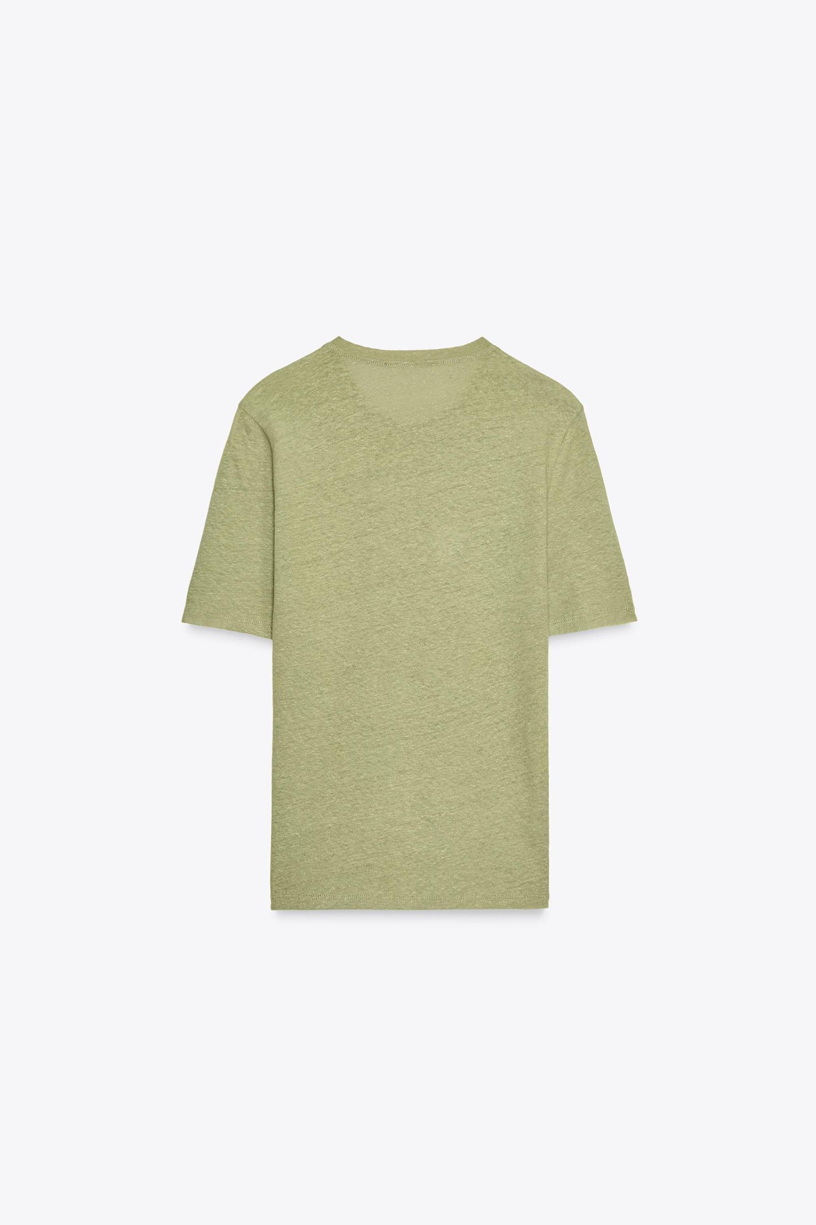 BUTTONED LINEN T-SHIRT Product Image