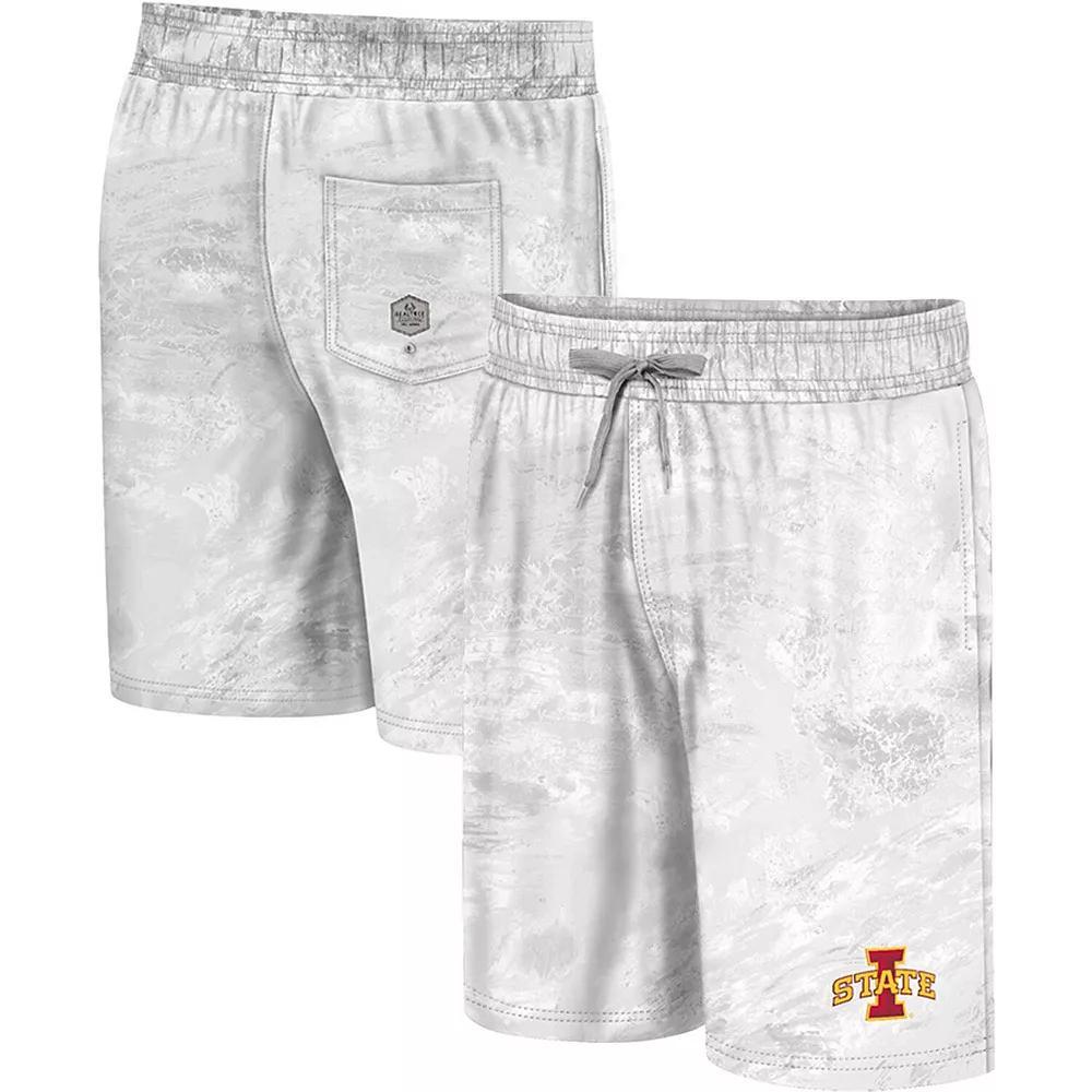 Men's Colosseum White Indiana Hoosiers Realtree Aspect Ohana Swim Shorts, Size: Large Product Image