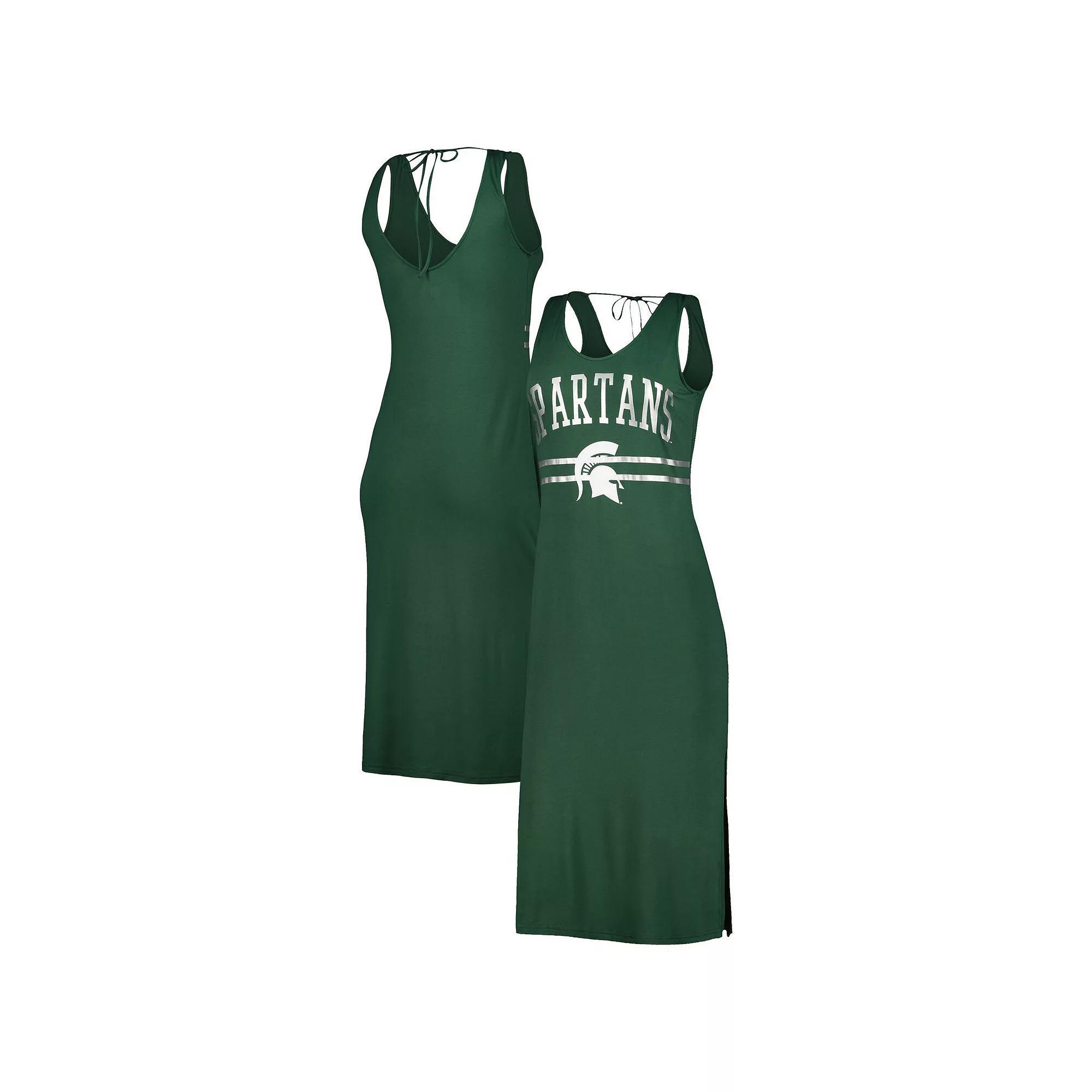 Women's G-III 4Her by Carl Banks Green Michigan State Spartans Training V-Neck Maxi Dress, Size: Small Product Image