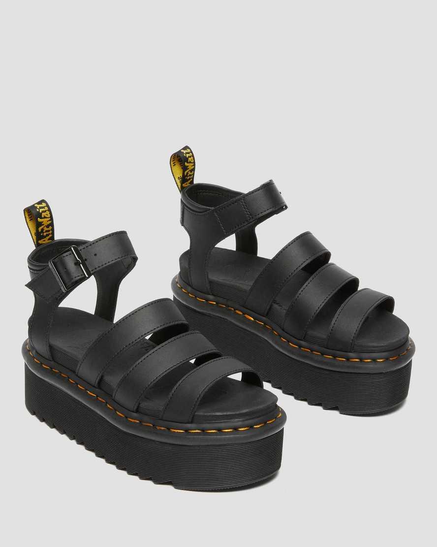 Blaire Hydro Leather Platform Strap Sandals Product Image