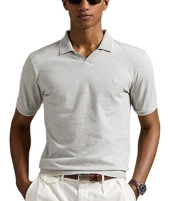 Polo Ralph Lauren Mesh-Knit Jersey Polo Shirt Product Image