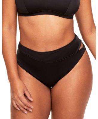 Adore Me Plus Size Darby Swimwear High-Waist Bikini Bottom Product Image