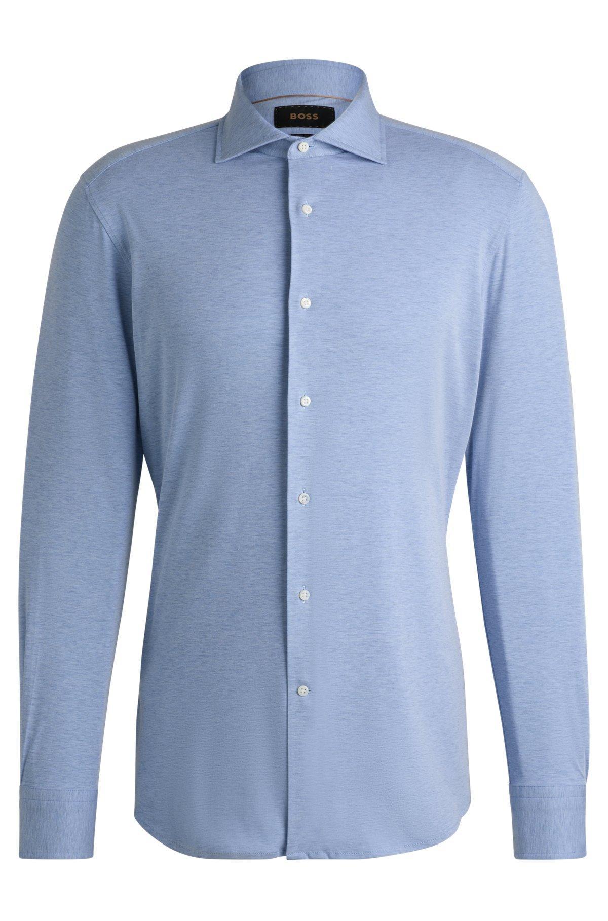 Slim-fit shirt in a stretch-cotton Product Image