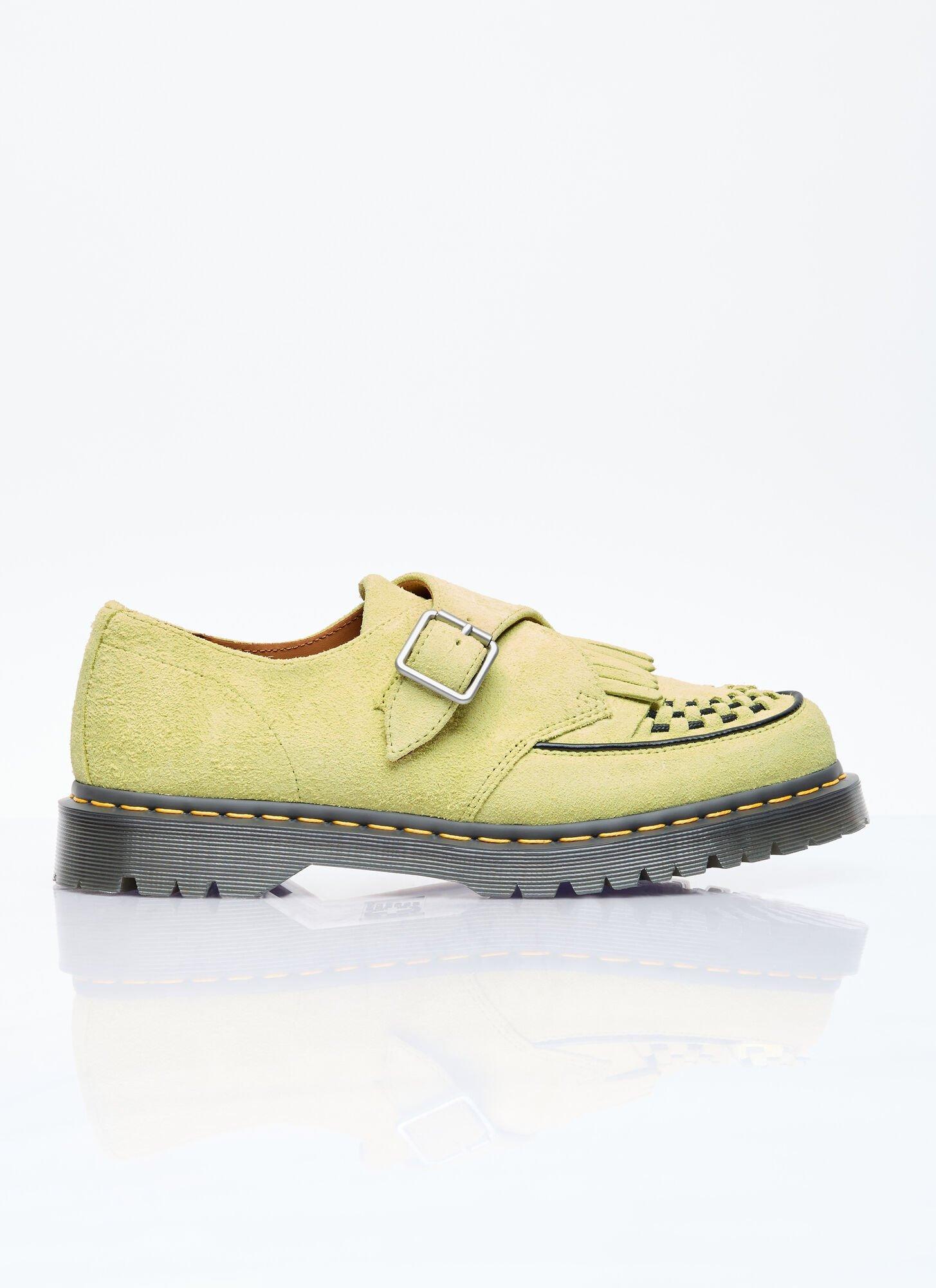 DR. MARTENS' The Ramsey Monk Kiltie Creeper Shoes In Green Product Image