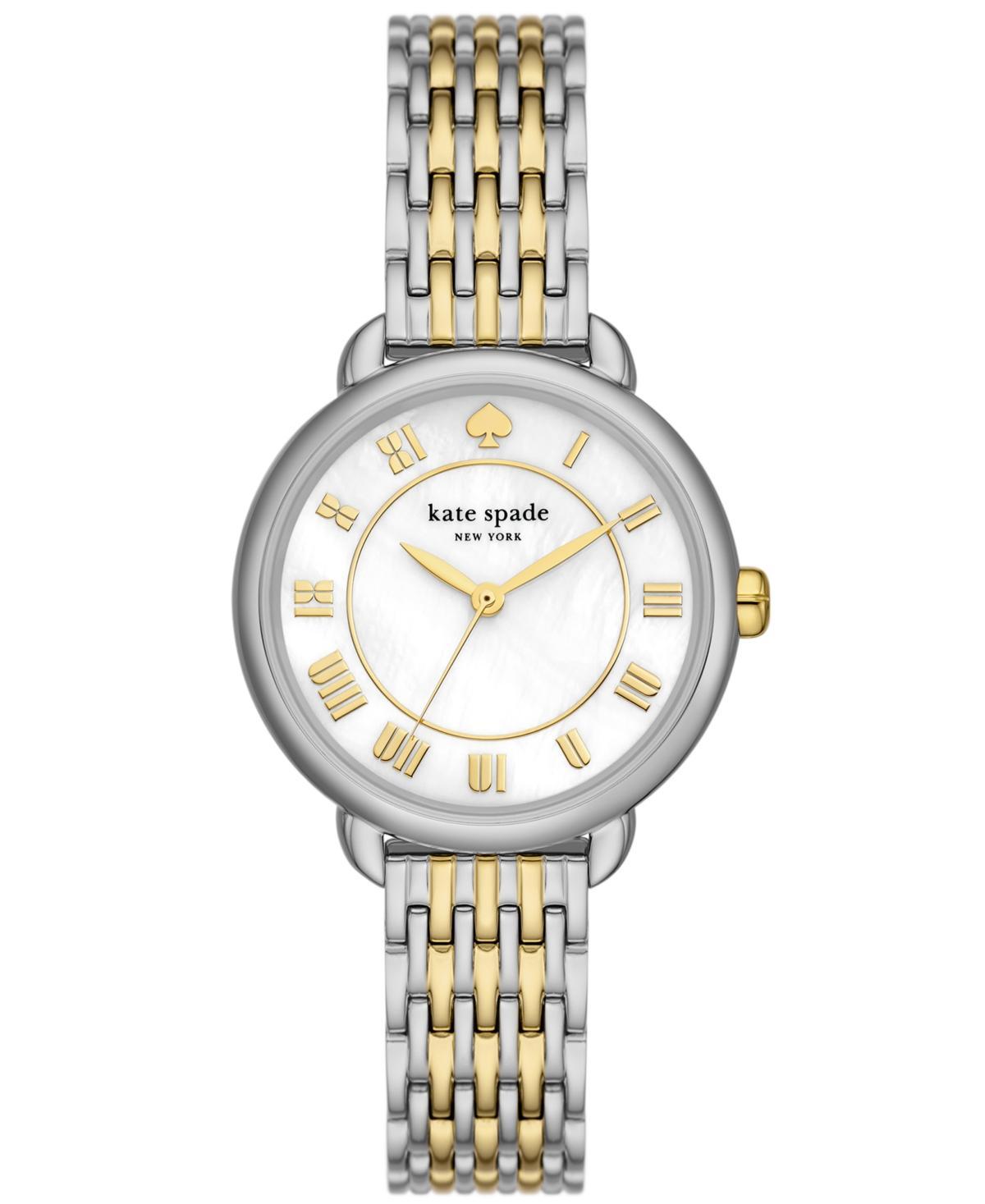 kate spade new york Womens Lily Avenue Three Hand Two Tone Stainless Steel Bracelet Watch Product Image