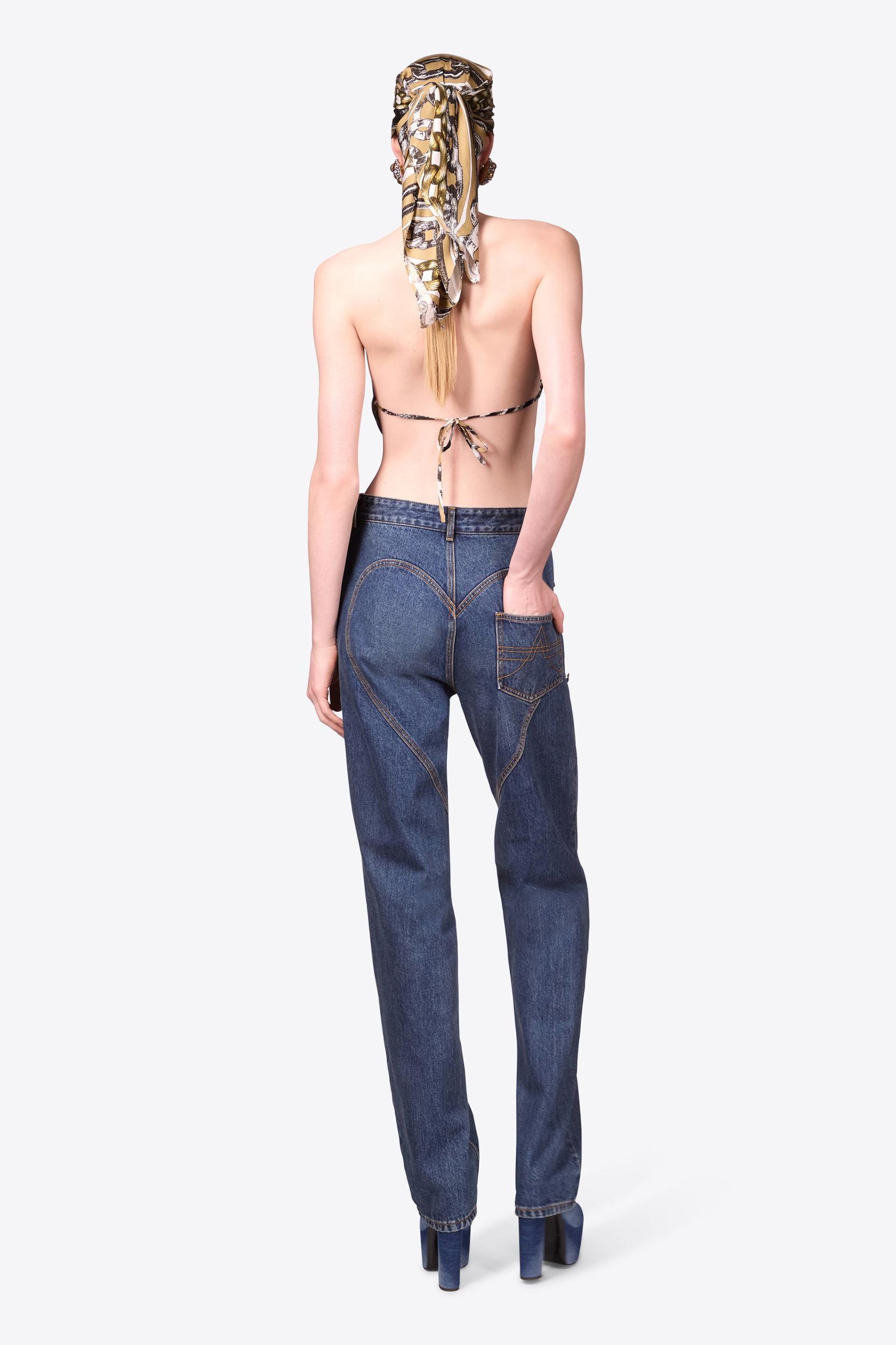 Chain Printed Crystal Link Handkerchief Top Product Image